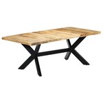 vidaXL Table de salle à manger 200x100x75 cm Bois de manguier solide