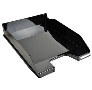 Corbeille-à-courrier MIDI-COMBO noir glossy EXACOMPTA