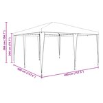 vidaXL Tente de Fête Bleue 4x4 m PE