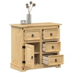 vidaXL Buffet Corona 87x40x76 cm bois massif de pin