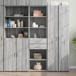 vidaXL Buffet haut sonoma gris 50x42 5x185 cm bois d'ingénierie