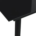vidaXL Ensemble à manger de jardin 5 Pièces Noir Rotin PVC