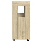 vidaXL Chariot de bar chêne sonoma 60x39 5x89 cm bois d'ingénierie