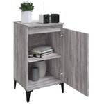 vidaXL Tables de chevet 2 Pièces sonoma gris 40x35x70cm bois d'ingénierie