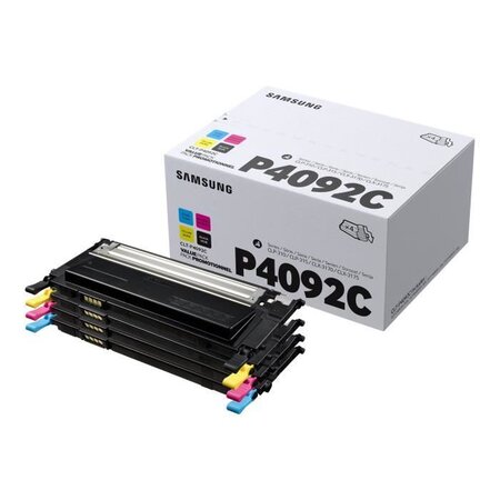 Pack de 4 cartouches de toner cyan, jaune, magenta, noir Samsung CLT-P4092C (SU392A) pour CLP-310/CLP-315/CLX-3170/CLX-3175 Series