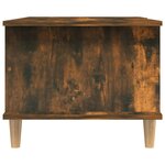 vidaXL Table basse chêne fumé 90x50x40 cm bois d'ingénierie