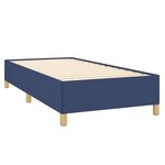 vidaXL Cadre de lit Bleu 90x190 cm Tissu