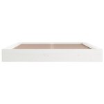 vidaXL Cadre de lit Blanc 140x200 cm Bois massif