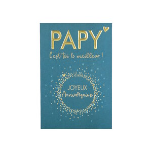 Carte De Voeux - Anniversaire - Papy C'est Toi Le Meilleur !
