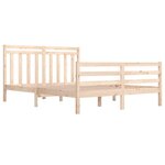 vidaXL Cadre de lit Bois massif 160x200 cm