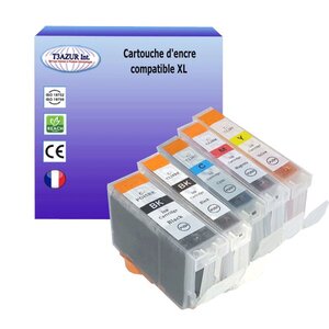 5 Cartouches compatibles avec Canon PGI-5 , CLI-8 - T3AZUR