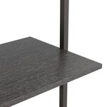 vidaXL Étagère inclinée à 4 niveaux Noir 64x35x152 5 cm