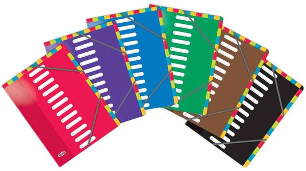 trieur 'ELBA School Life', 8 positions, A4, carton Couleur Aléatoire ELBA