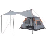 vidaXL Tente de camping à dôme 5 personnes libération rapide