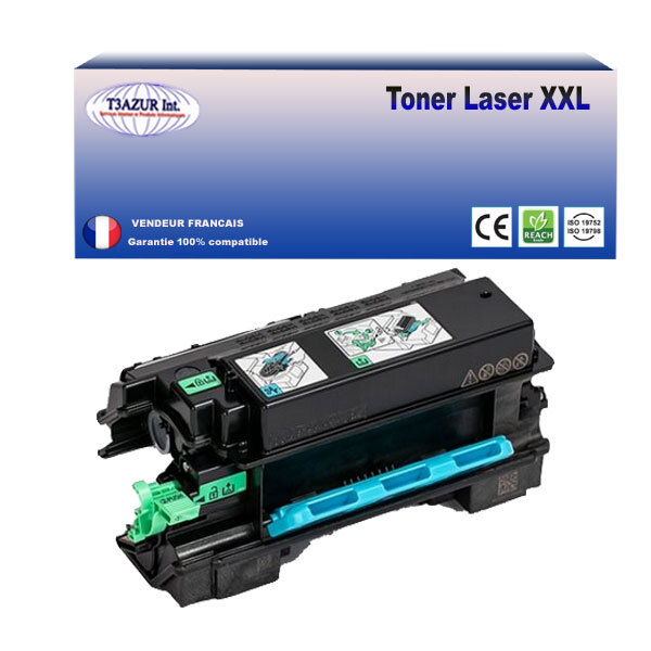 Toner compatible avec ricoh im430  im430f remplace ricoh im430 (418127) -17 400 pages - t3azur