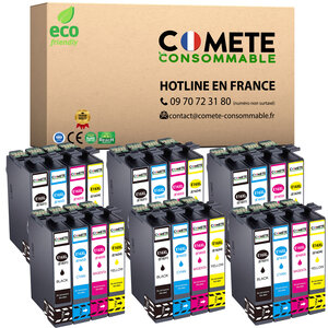 16XL - 24 cartouches d'encre compatibles pour Epson 16 XL - COMETE