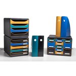 Porte-revues Mag-cube Ecoblack - Noir - X 6 - Exacompta