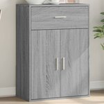vidaXL Buffet sonoma gris 60x30x84 cm bois d'ingénierie