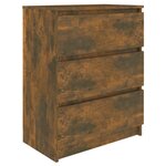 vidaXL Buffet Chêne fumé 60x35x76 cm Bois d'ingénierie