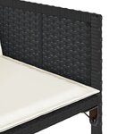 vidaXL Ensemble à manger de jardin 11 Pièces coussins noir résine tressée