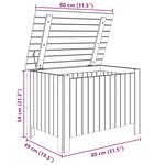 vidaXL Boîte de rangement avec couvercle RANA blanc bois massif de pin