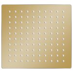 vidaXL Pomme de douche pluie Acier inoxydable 20x20 cm Carrée Doré