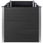 vidaXL Lit surélevé de jardin 200x50x91 cm WPC Gris