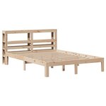 vidaXL Cadre de lit avec tête de lit 120x200 cm bois de pin massif