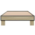 vidaXL Cadre de lit sans matelas chêne sonoma 90x200 cm