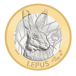 Pièce de monnaie 10 Francs Suisse Lièvre 2020