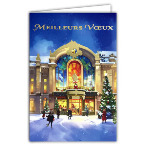 Carte Meilleurs Vœux Joyeux Noël + Enveloppe 12x17cm
