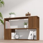 vidaXL Bibliothèque Chêne marron 100x24x63 cm Bois d'ingénierie