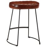 vidaXL Tabourets de bar lot de 2 marron foncé 40x29 5x53 cm