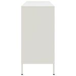 vidaXL Buffet blanc 100 5x39x79 cm acier laminé à froid