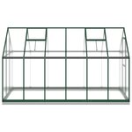 vidaXL Serre avec cadre de base vert 334x169x202 cm aluminium