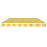 vidaXL Auvent pliable manuel 400 cm Jaune/blanc