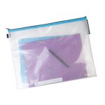 Pochette À Fermeture Éclair En Plastique Souple - Couleurs Assorties - X 10 - Exacompta