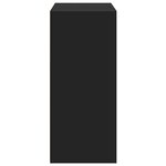 vidaXL Buffet noir 70x41x93 cm bois d'ingénierie
