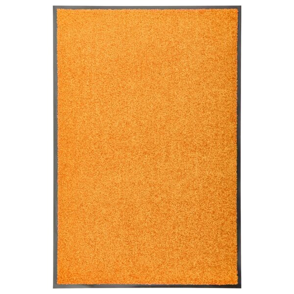 vidaXL Paillasson lavable Orange 60x90 cm