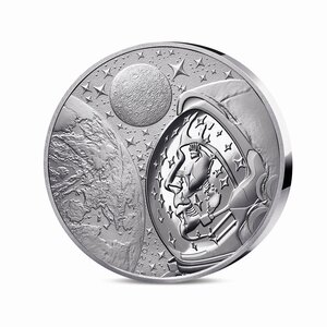 L'Odyssée Spatiale avec Thomas Pesquet Monnaie 25€ Argent 2 Oz Connectée