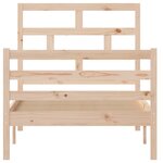 vidaXL Cadre de lit sans matelas bois massif 90x200 cm