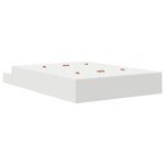 vidaXL Cadre de lit de rangement Blanc 140x190 cm