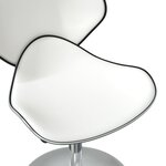 vidaXL Chaises à manger lot de 2 blanc similicuir