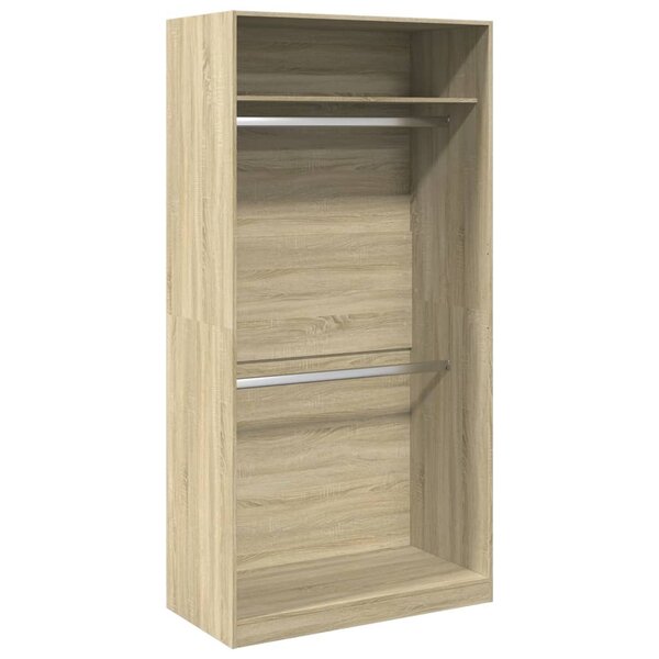vidaXL Garde-robe Chêne sonoma 100x50x200 cm Aggloméré
