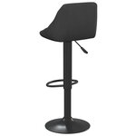 vidaXL Tabourets de bar lot de 2 noir velours