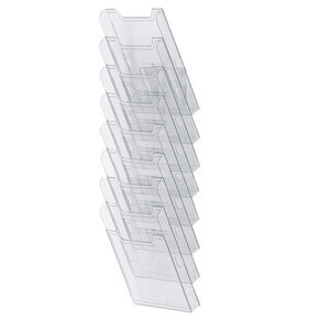Trieur mural modulable vertical 8 compartiments a4 - cristal - exacompta