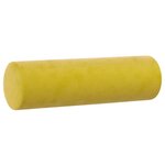 vidaXL Canapé 2 places avec oreillers décoratifs jaune 140 cm velours