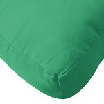 vidaXL Coussin de palette vert 58x58x10 cm tissu