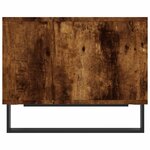 vidaXL Table basse chêne fumé 60x50x40 cm bois d'ingénierie