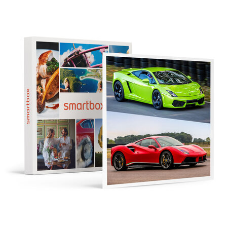 SMARTBOX - Coffret Cadeau Stage de pilotage multivolant : 2 tours en Lamborghini Gallardo et 2 tours en Ferrari 488 sur le circuit de Montlhéry -  Sport & Aventure